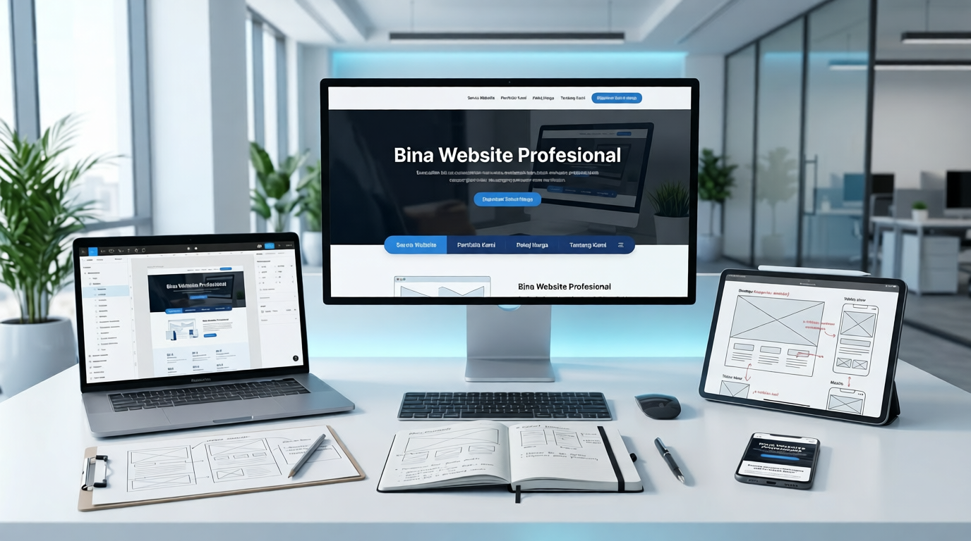 Preview website profesional Serba Digital untuk bisnes tempatan